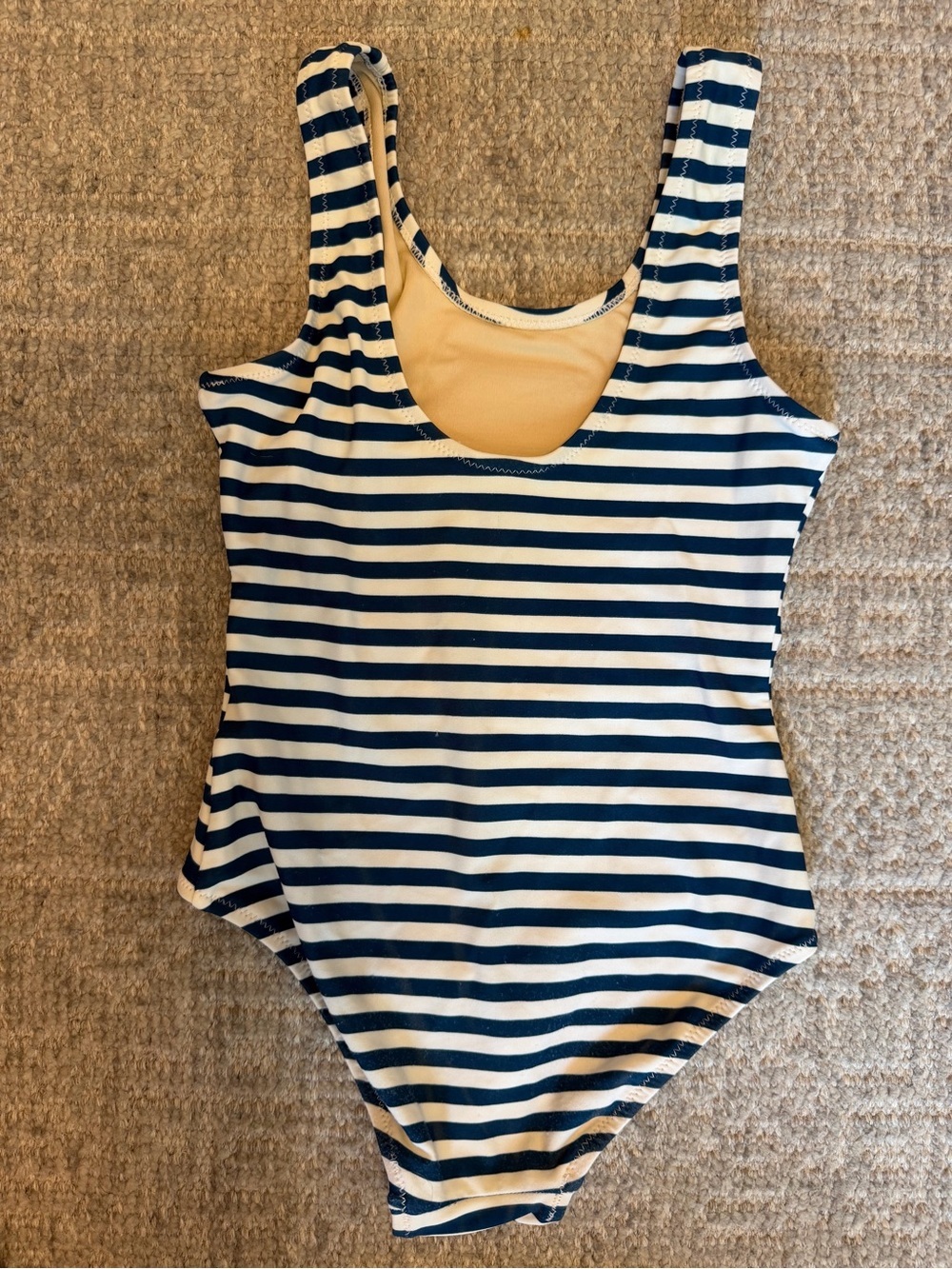 EUC Shade Critters girls sequin navy and white rainbow swimsuit size 6 - Picture 2 of 3
